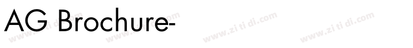 AG Brochure字体转换